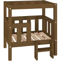 vidaXL Hundebett Honigbraun 65,5x50,5x70 cm Massivholz Kiefer