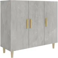 vidaXL Sideboard Betongrau 90x34x80 cm Holzwerkstoff