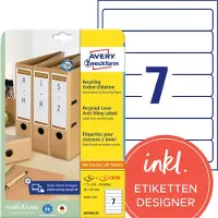 Avery Zweckform Recycling Ordner-Etiketten