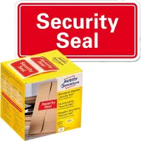 Avery Sicherheitsetiketten Security Seal, rechteckig, B 38 x H 20 mm, 1 Rolle mit 200 Stück