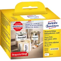 Avery-Zweckform A1933088 Etiketter (rulle) 102 x 59 mm Folie Hvid 1 stk Universelle etiketter