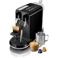 Sage SNE500BKS4GUK1 Espressomaschine, Nespresso Kapseln, Edelstahlgehäuse, Milchaufschäumer