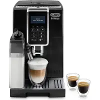 De'Longhi Delonghi ECAM 356.57.B/352.57.SB Dinamica Vollautomatische Espressomaschine, Kunststoffgehäuse, Integriertes Mahlwerk, Milchaufschäumer, Wasserfilter