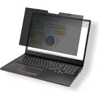Durable Blickschutzfilter MAGNETIC, für Notebooks & Touchscreens mit 15,6'' & Bildformat 16:9, inkl. Dokumententasche & Mikrofasertuch, anthrazit/grau