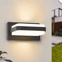 LumenXL Außenwandlampe Lorenzo - Anthrazit mit integrierter LED