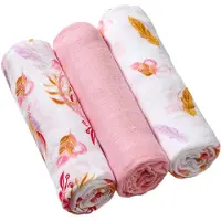Babyono 3er-pack Bambus-musselin 70x70 Cm