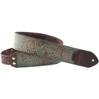 RightOnStraps Leathercraft Blackguard Gitarrengurt Teal
