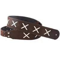 RightOnStraps Legend DG Gitarrengurt Brown