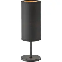 FHL Easy! FHL Kira Tischleuchte Leinenschirm rund Modern E14 schwarz 850264