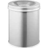 Durable Papierkorb Safe, silbermetallic