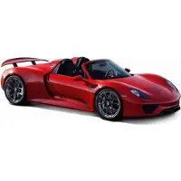 Bburago Porsche 918 Spyder Raudona 1:24