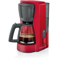 Bosch TKA3M134, Filterkaffeemaschine, 1,4 l, Gemahlener Kaffee, 1200 W, Rot