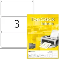 Topstick TOP STICK Universal-Etiketten, 200 x 95 mm, weiá, 100 Blatt