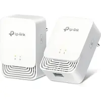 TP-LINK G.hn1200 Powerline Kit, 607 Mbit/s, Gigabit Ethernet, 10,100,1000 Mbit/s, HomePlug AV2, 300 m, Weiß