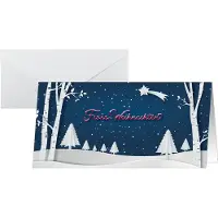 Sigel Weihnachtsmotiv-Karte "Pop-up winter landscape", DIN lang (2/3 A4), 250g/m², 25 Stück, Weißkarton, Inkjet- & Laserdrucker