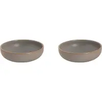 Palmer Schaal Sandy Loam 16 cm 50 cl Grau Steinzeug 2 Stück