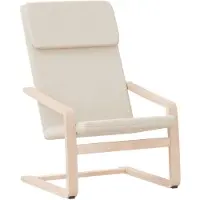 vidaXL Relaxsessel Creme Stoff