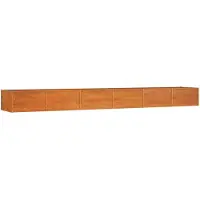 vidaXL Hochbeet Rostig 480x80x45 cm Cortenstahl