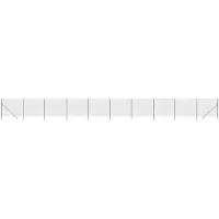vidaXL Maschendrahtzaun Anthrazit 1,6x25 m Verzinkter Stahl