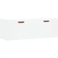 vidaXL Wandschrank Weiß 100x36,5x35 cm Holzwerkstoff
