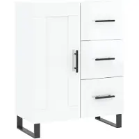 vidaXL Sideboard Hochglanz-Weiß 69,5x34x90 cm Holzwerkstoff