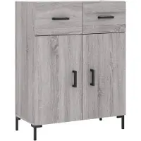 vidaXL Sideboard Grau Sonoma 69,5x34x90 cm Holzwerkstoff