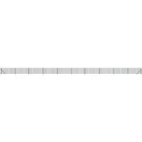 vidaXL Maschendrahtzaun mit Bodenflansch Grün 0,8x25 m