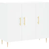 vidaXL Sideboard Weiß 90x34x80 cm Holzwerkstoff