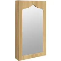 vidaXL Schmuckschrank mit Spiegel Wandmontage 37,5x10x67 cm