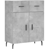 vidaXL Sideboard Betongrau 69,5x34x90 cm Holzwerkstoff