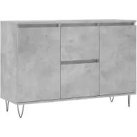 vidaXL Sideboard Betongrau 101,5x35x70 cm Holzwerkstoff