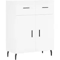vidaXL Sideboard Weiß 69,5x34x90 cm Holzwerkstoff