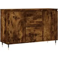 vidaXL Sideboard Räuchereiche 101,5x35x70 cm Holzwerkstoff