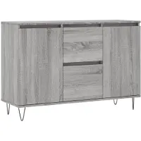 vidaXL Sideboard Grau Sonoma 101,5x35x70 cm Holzwerkstoff