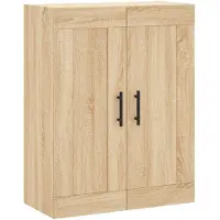 vidaXL Wandschrank Sonoma-Eiche 69,5x34x90 cm Holzwerkstoff