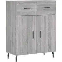 vidaXL Sideboard Grau Sonoma 69,5x34x90 cm Holzwerkstoff