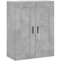 vidaXL Wandschrank Betongrau 69,5x34x90 cm Holzwerkstoff