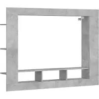 vidaXL TV-Schrank Betongrau 152x22x113 cm Holzwerkstoff