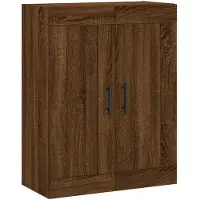 vidaXL Wandschrank Braun Eichen-Optik 69,5x34x90 cm Holzwerkstoff