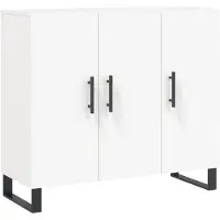 vidaXL Sideboard Weiß 90x34x80 cm Holzwerkstoff