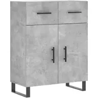 vidaXL Sideboard Betongrau 69,5x34x90 cm Holzwerkstoff