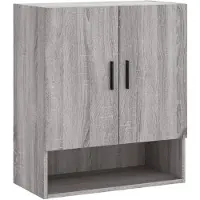 vidaXL Wandschrank Grau Sonoma 60x31x70 cm Holzwerkstoff