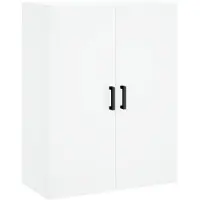 vidaXL Wandschrank Weiß 69,5x34x90 cm