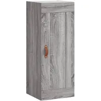 vidaXL Wandschrank Grau Sonoma 34,5x34x90 cm Holzwerkstoff