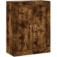 vidaXL Wandschrank Räuchereiche 69,5x34x90 cm Holzwerkstoff
