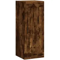 vidaXL Wandschrank Räuchereiche 34,5x34x90 cm Holzwerkstoff