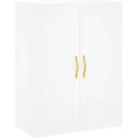vidaXL Wandschrank Weiß 69,5x34x90 cm
