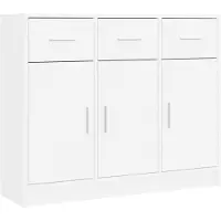 vidaXL Sideboard Weiß 91 x 28 x 75 cm Holzwerkstoff