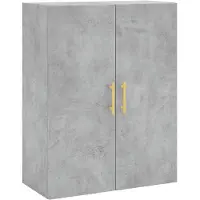 vidaXL Wandschrank Betongrau 69,5x34x90 cm