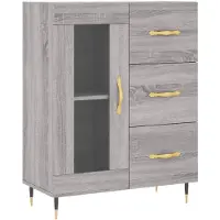 vidaXL Sideboard Grau Sonoma 69,5x34x90 cm Holzwerkstoff